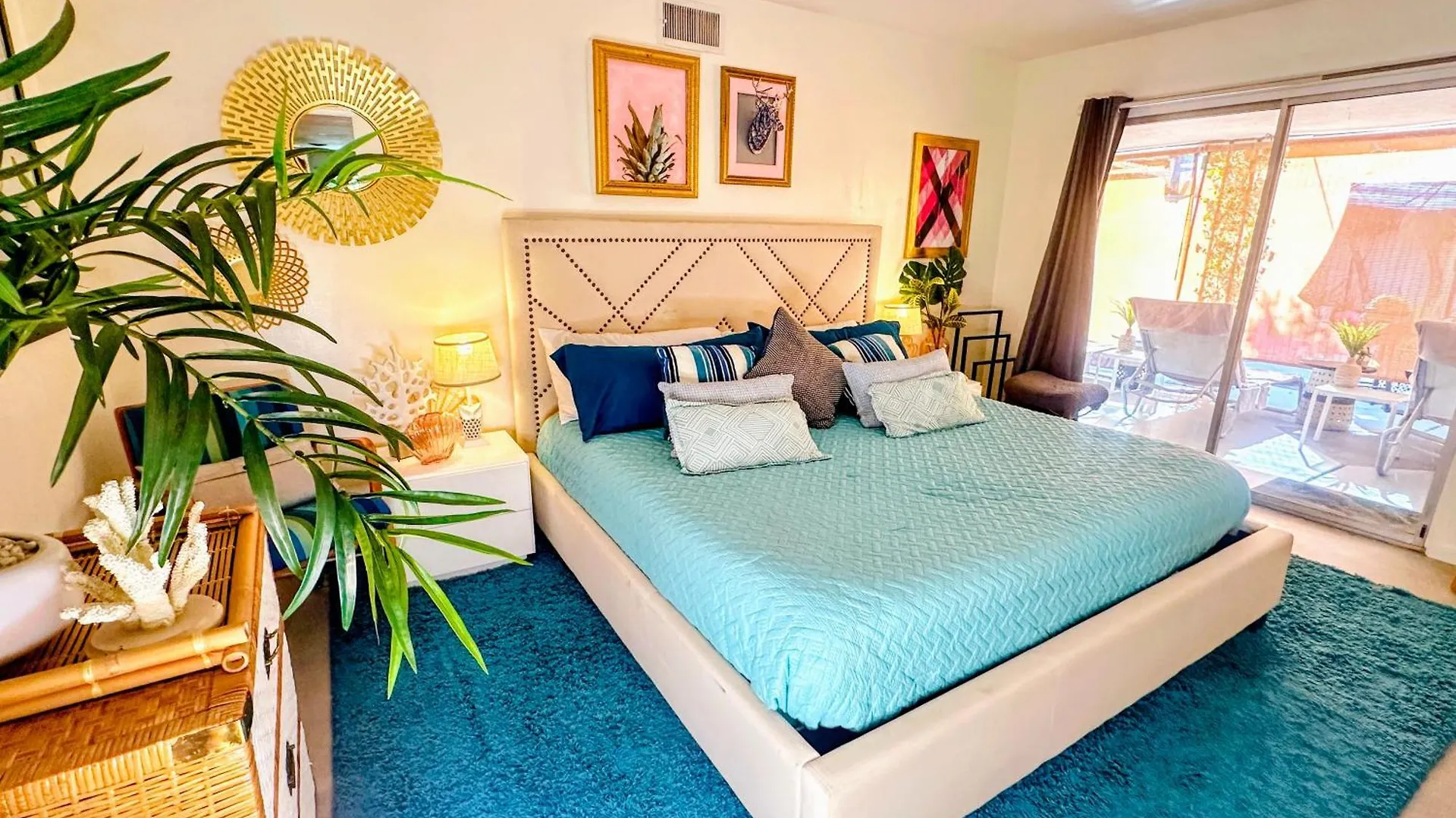 別荘 パーム・スプリングス The Twin Palms Art House - Vibrant, Design-Centric Oasis, 2 Mi To Downtownヴィラ