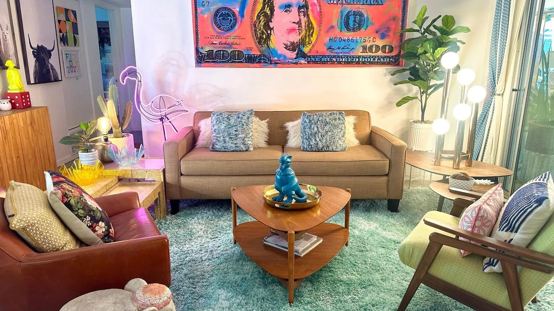 別荘 パーム・スプリングス The Twin Palms Art House - Vibrant, Design-Centric Oasis, 2 Mi To Downtownヴィラ