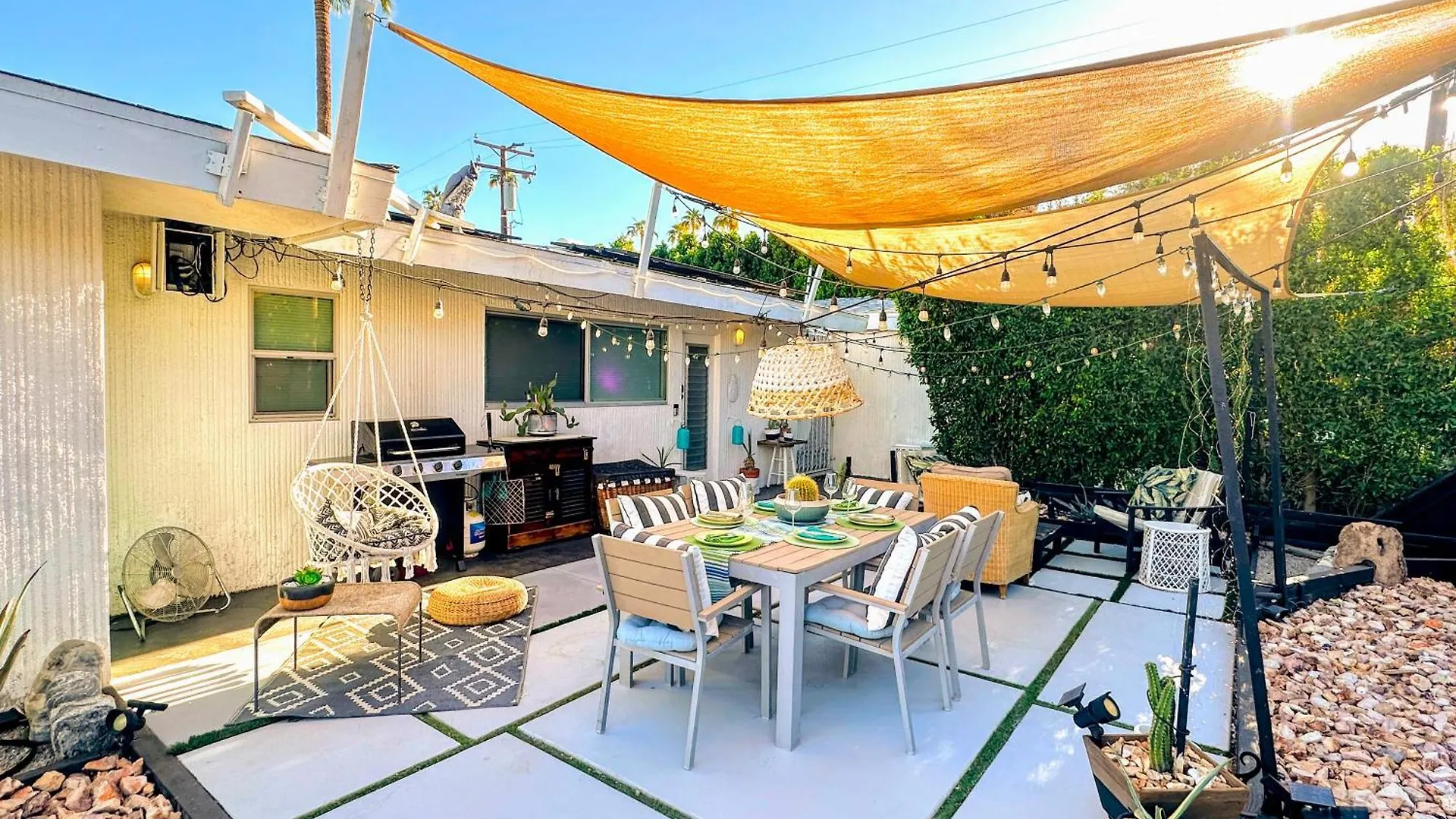 別荘 パーム・スプリングス The Twin Palms Art House - Vibrant, Design-Centric Oasis, 2 Mi To Downtownヴィラ